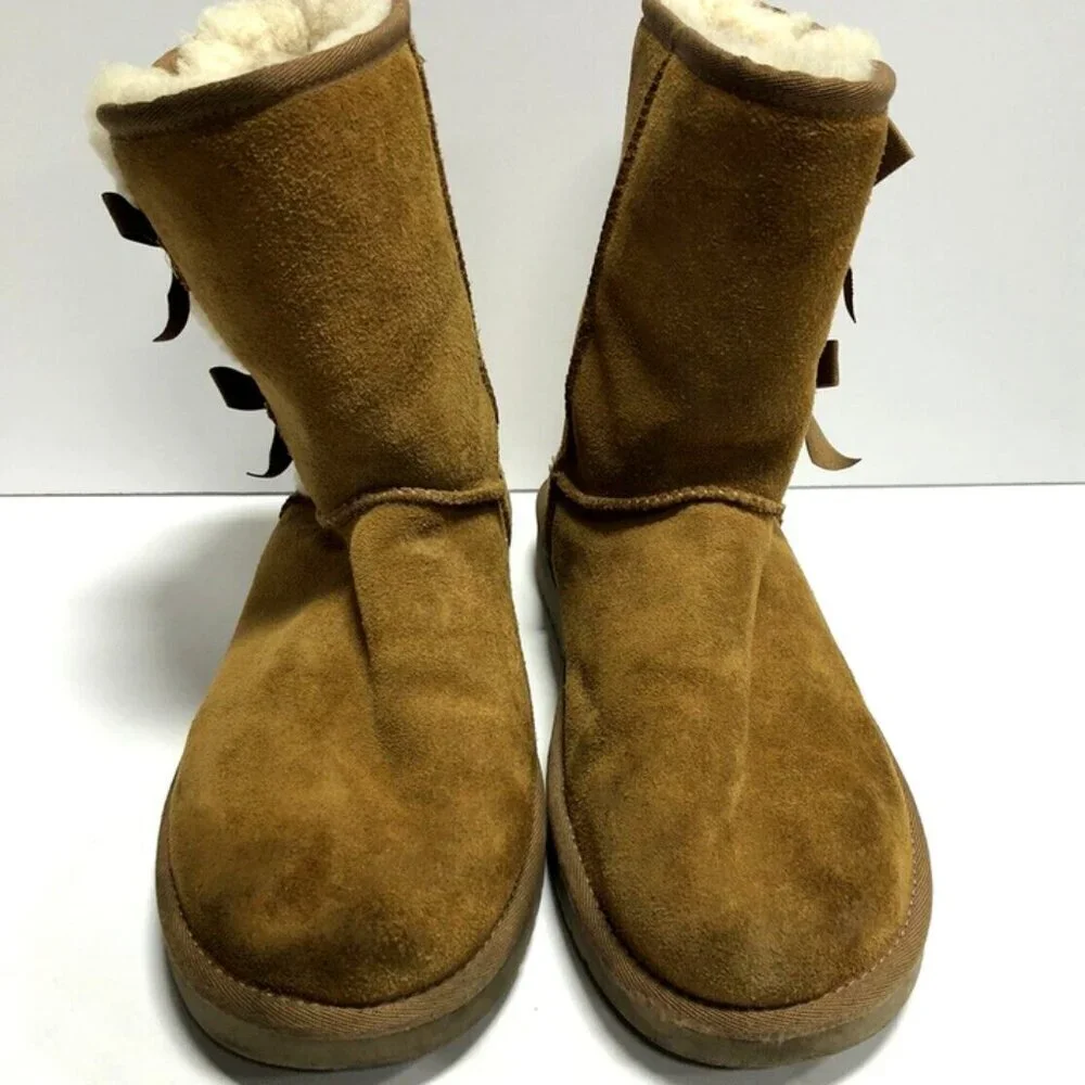 Koolaburra Women's Victoria Short Chestnut Winter Boots Size 10 M